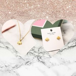 Everyday Spade Studs & Mini Pendant